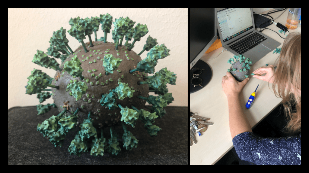 How to make your own 3D printed coronavirus model 7